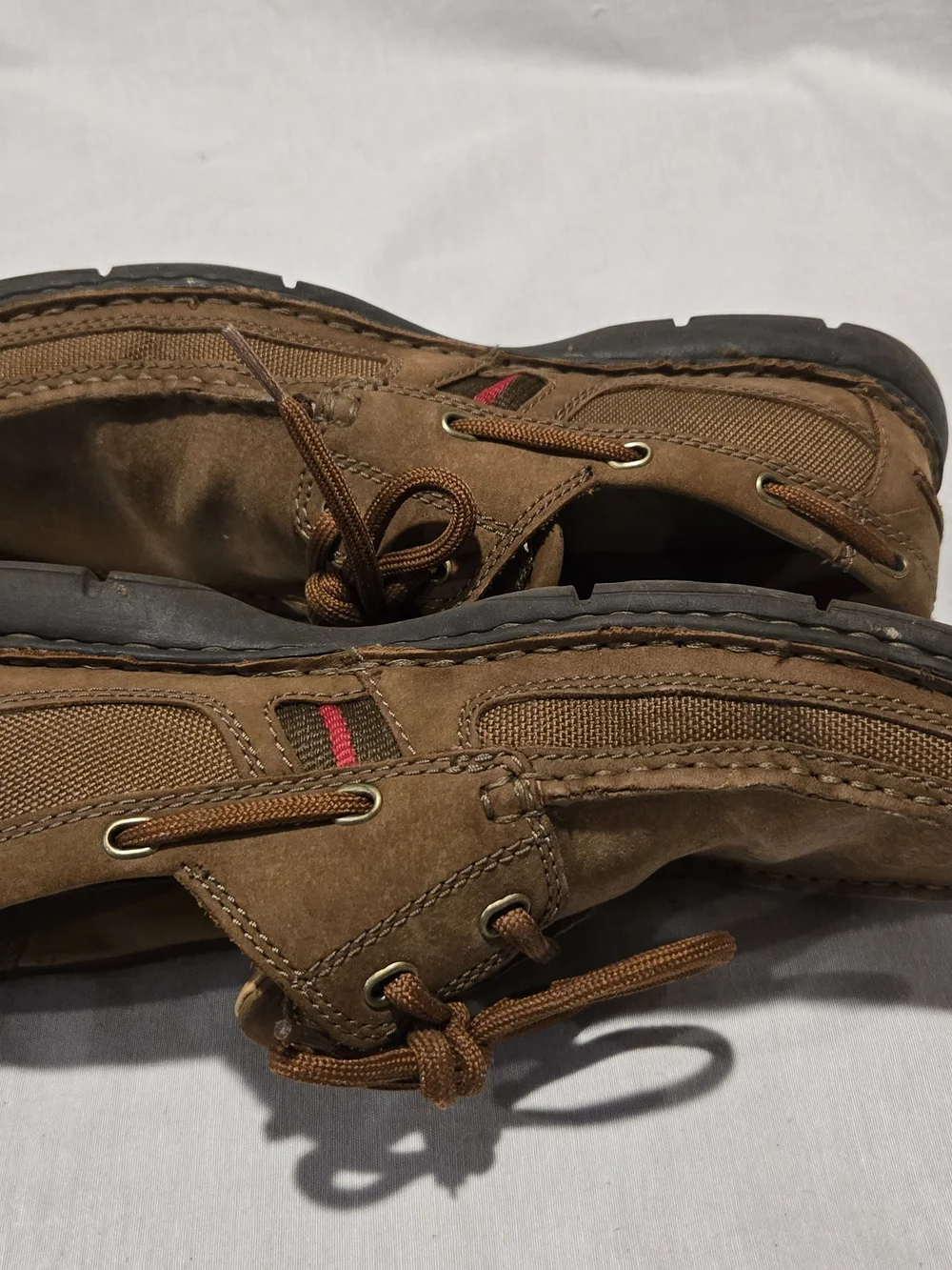 Clarks Men’s Brown Leather Boat Shoes - Size 8 Medium